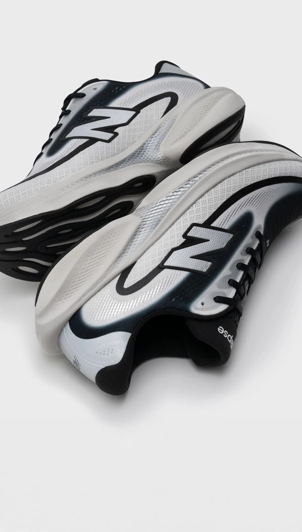 A pair of Ellipse shoes on a grey background. 