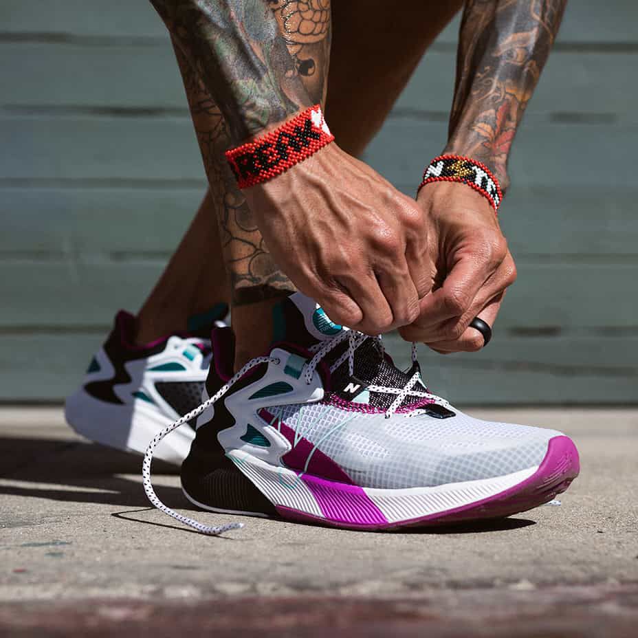 new balance multicolor running shoes