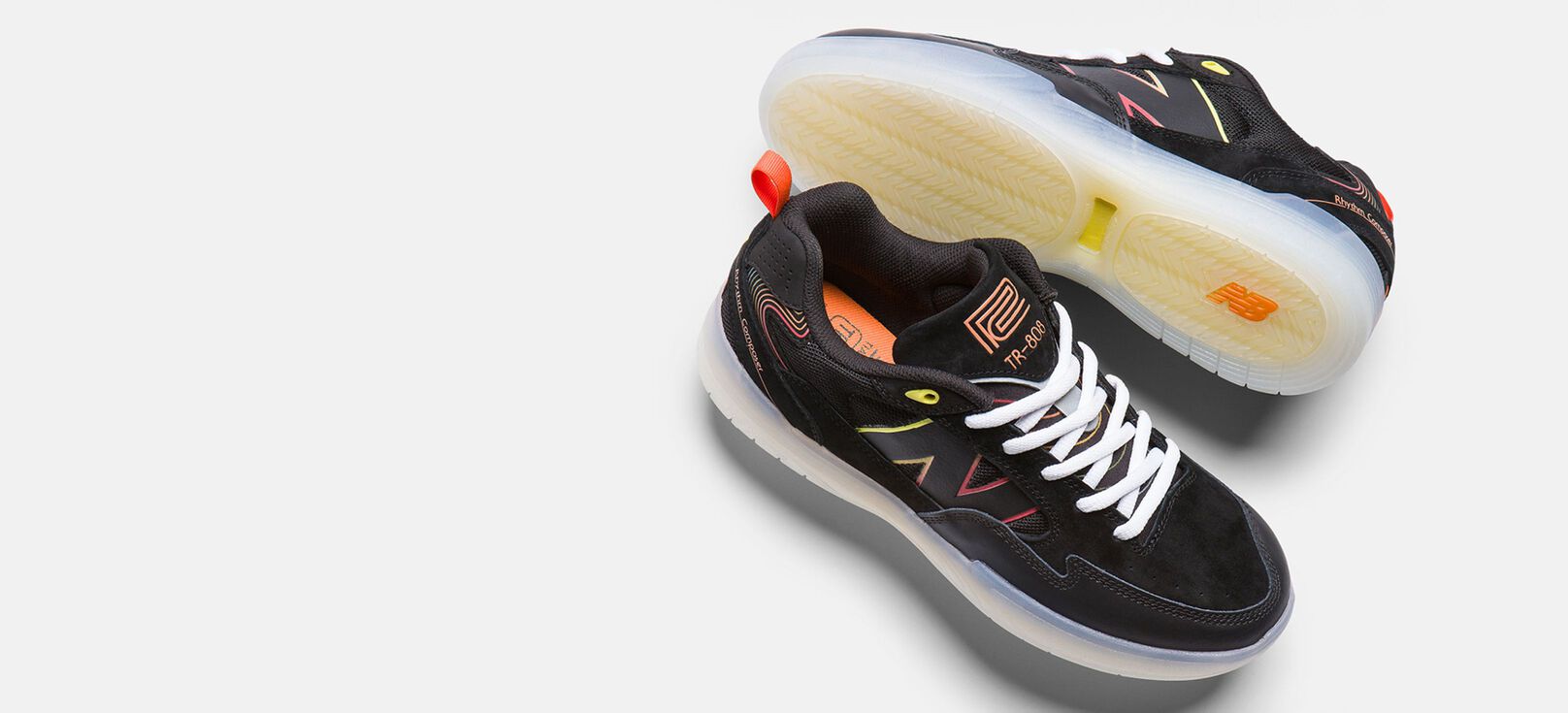 A pair of Tiago Lemos x Roland 808 Lite shoes in studio. 