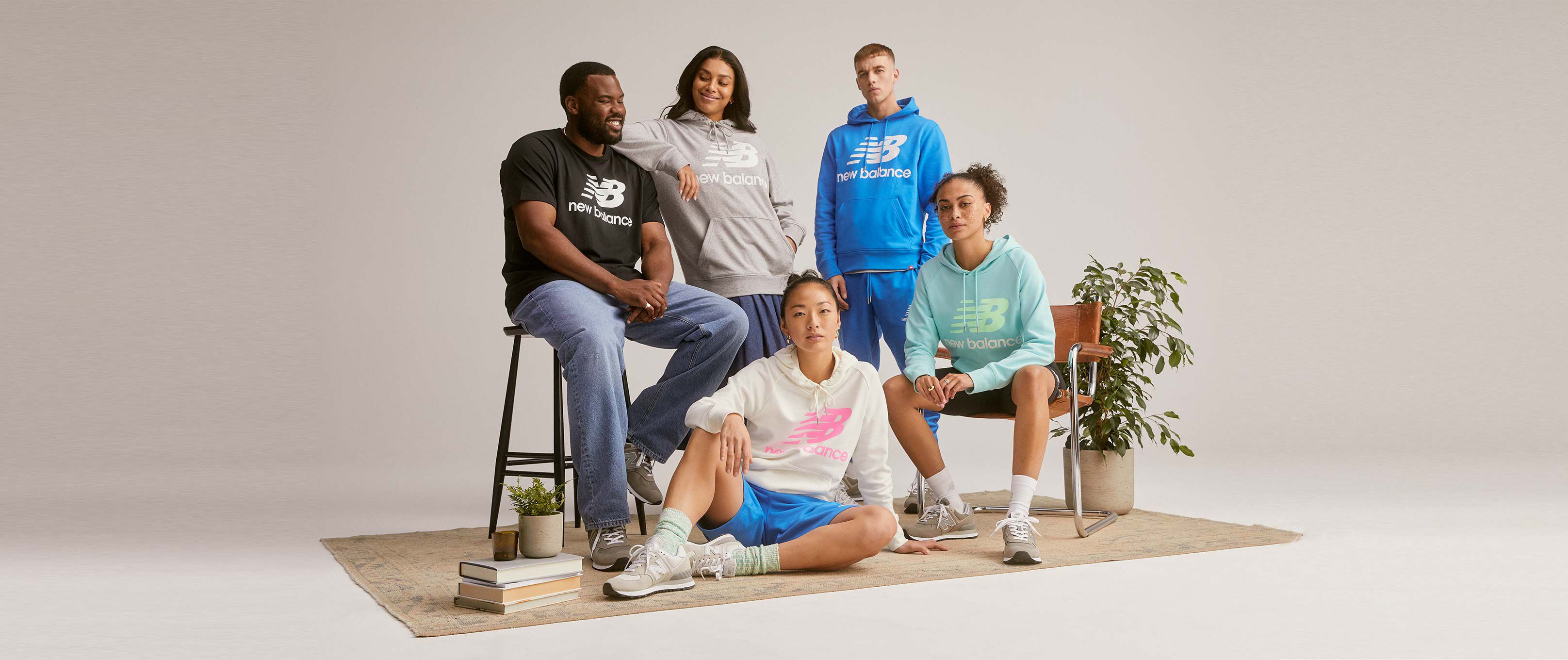 Logo Hoodie Po NB Essentials Stacked New Balance -