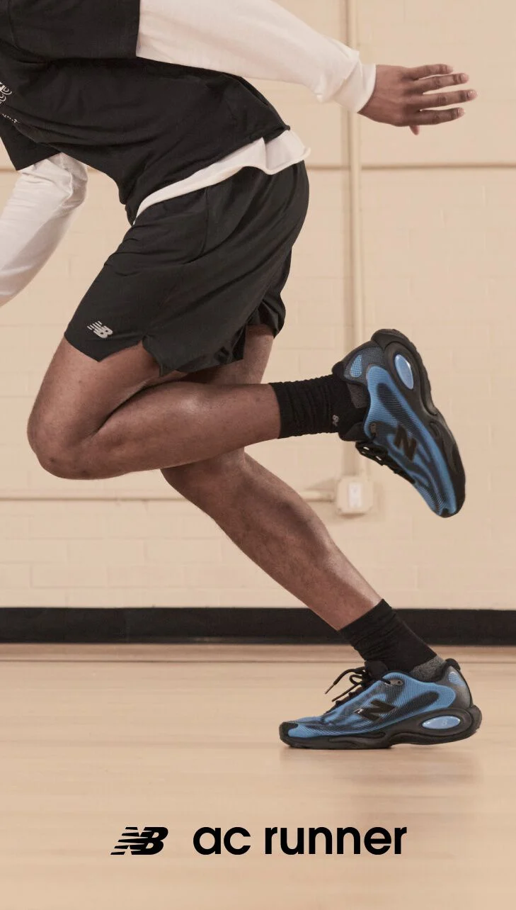 Darius Garland wearing new black and blue AC Runners 