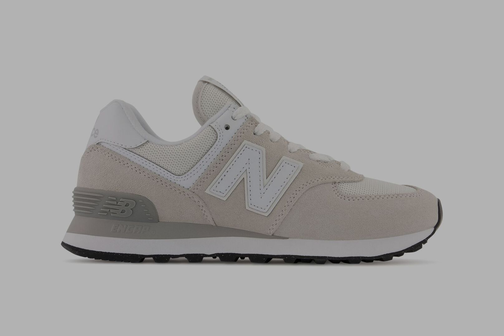 Side shot of a grey 574.
