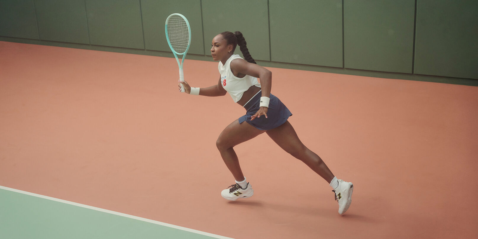 Coco Gauff playing tennis