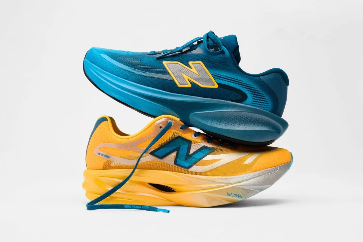 Two TCS New York City Marathon shoes. 