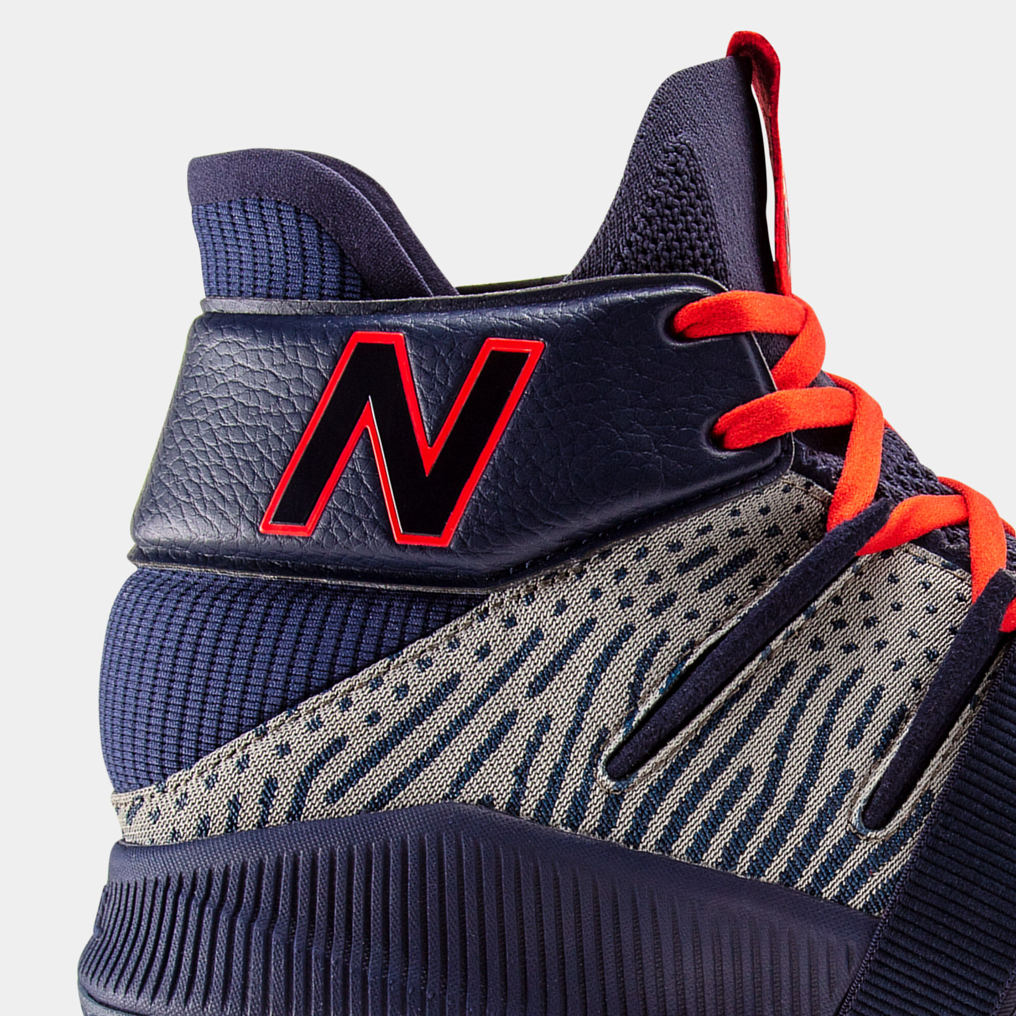 Close up of heel of OMN1S Inspire the Dream basketball shoe