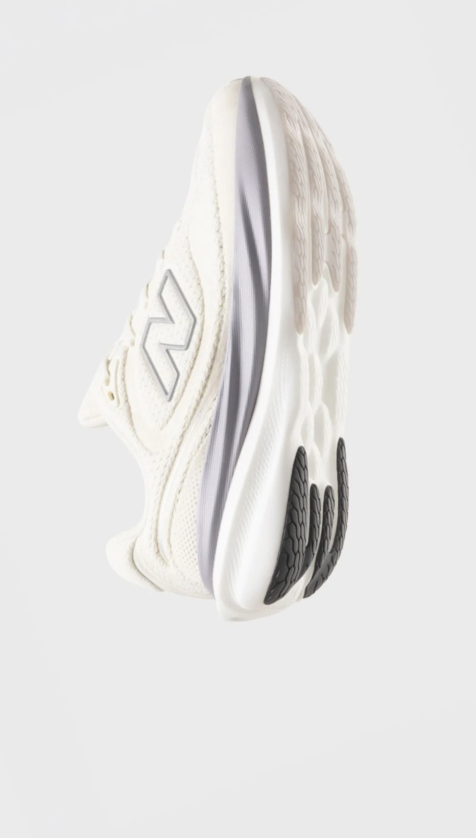 One 1080 shoe on a grey background. 