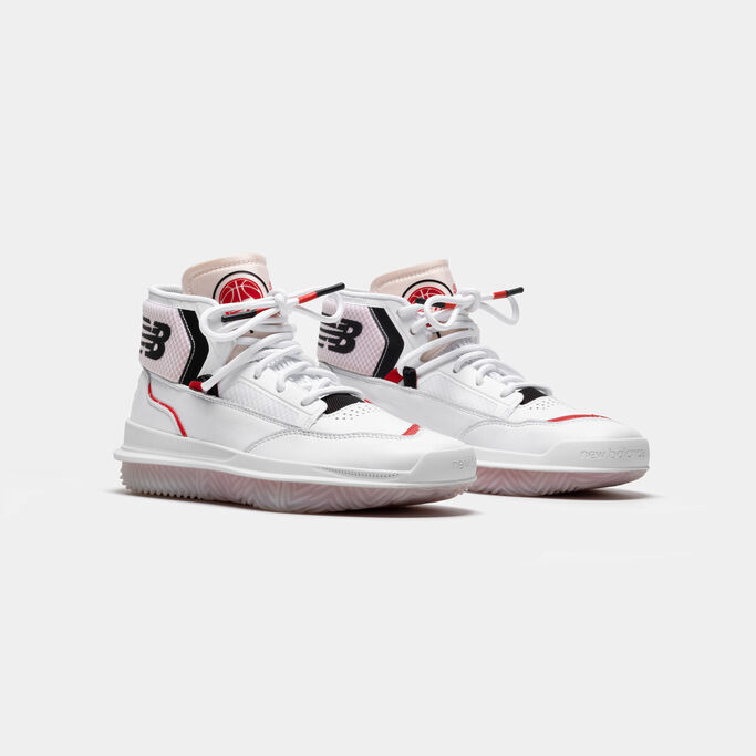 Pair of shoes shot on gray background