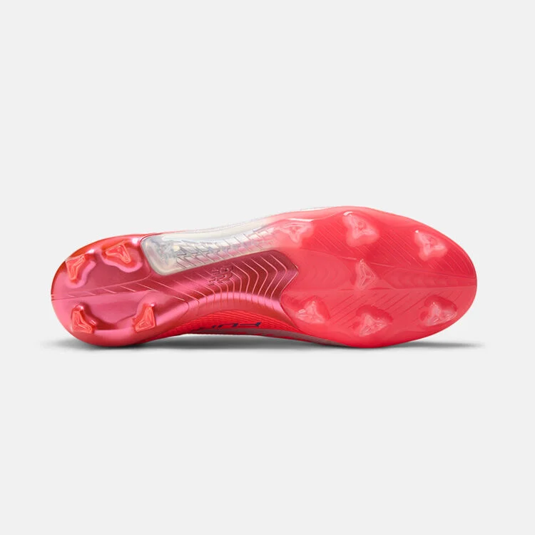 Bottom of firm ground soccer cleat.