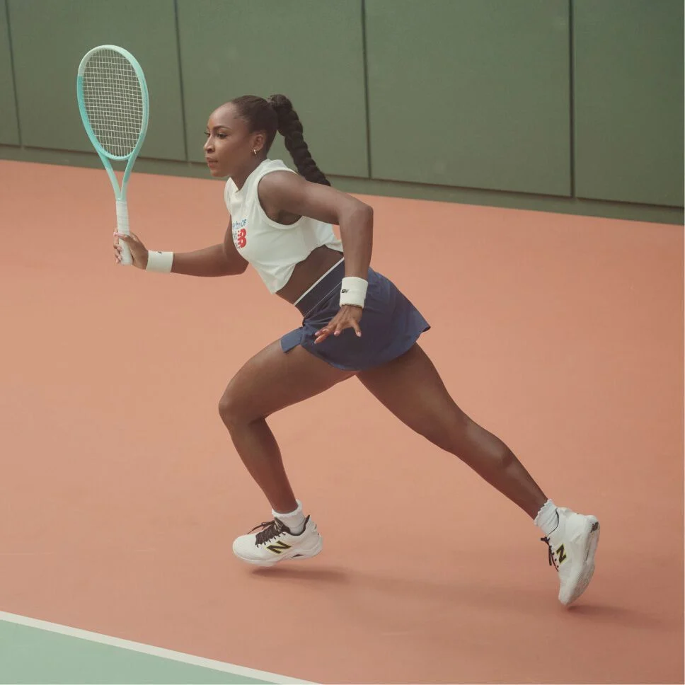 Coco Gauff playing tennis