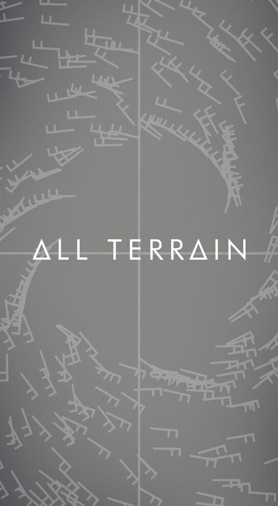 All Terrain Collection logo on a grey background with meteorology symbols that delineate the speed of the wind.