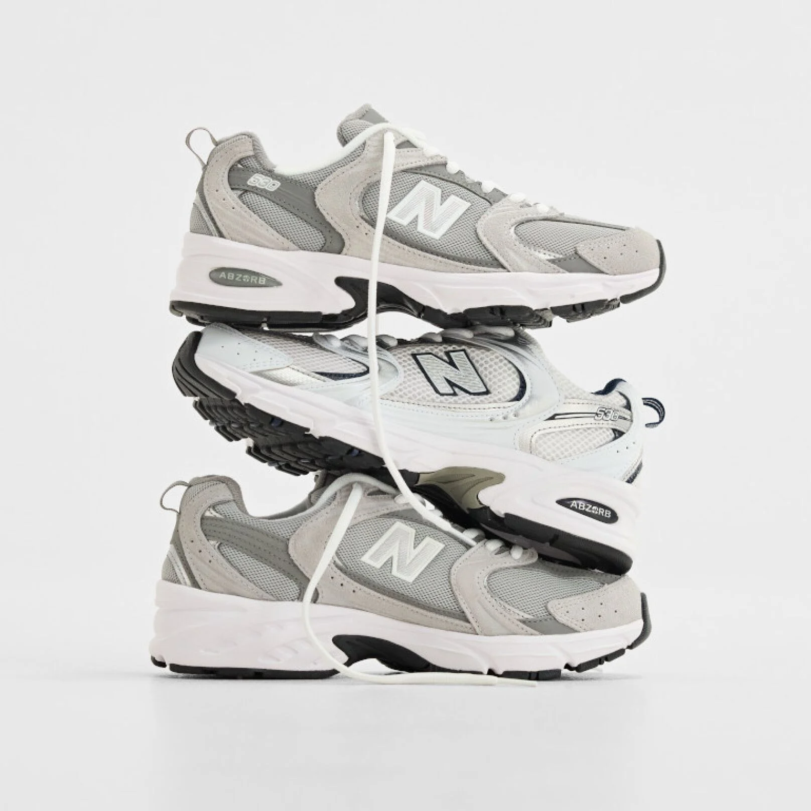 A pile of 530 shoes