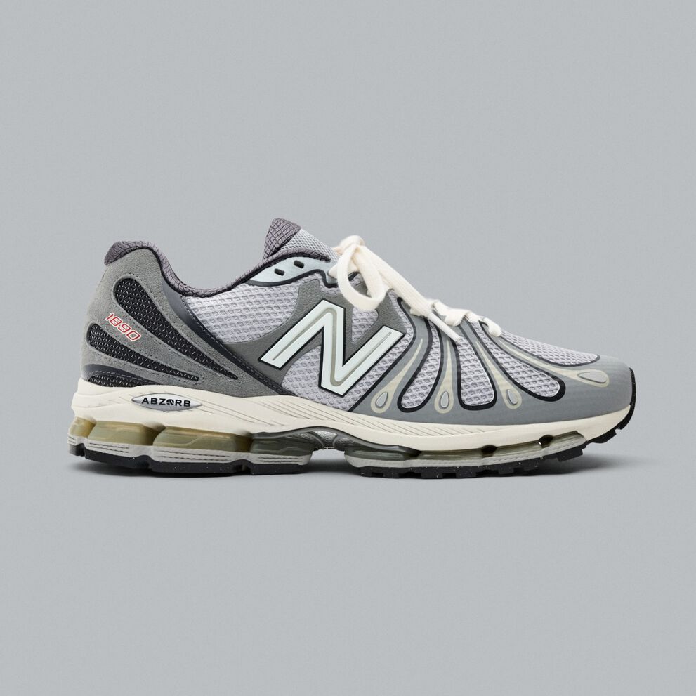 A grey 1890 on a grey background