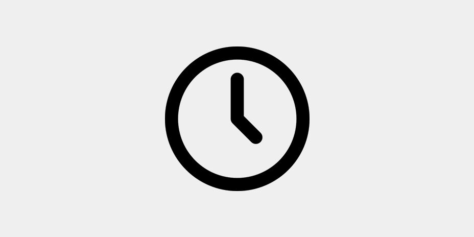 Icon featuring a clock