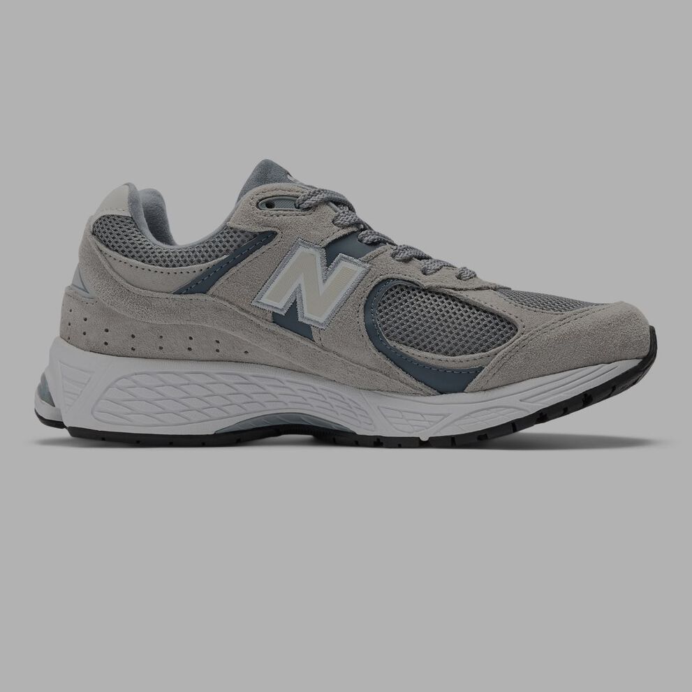 A grey 2002 shoe.