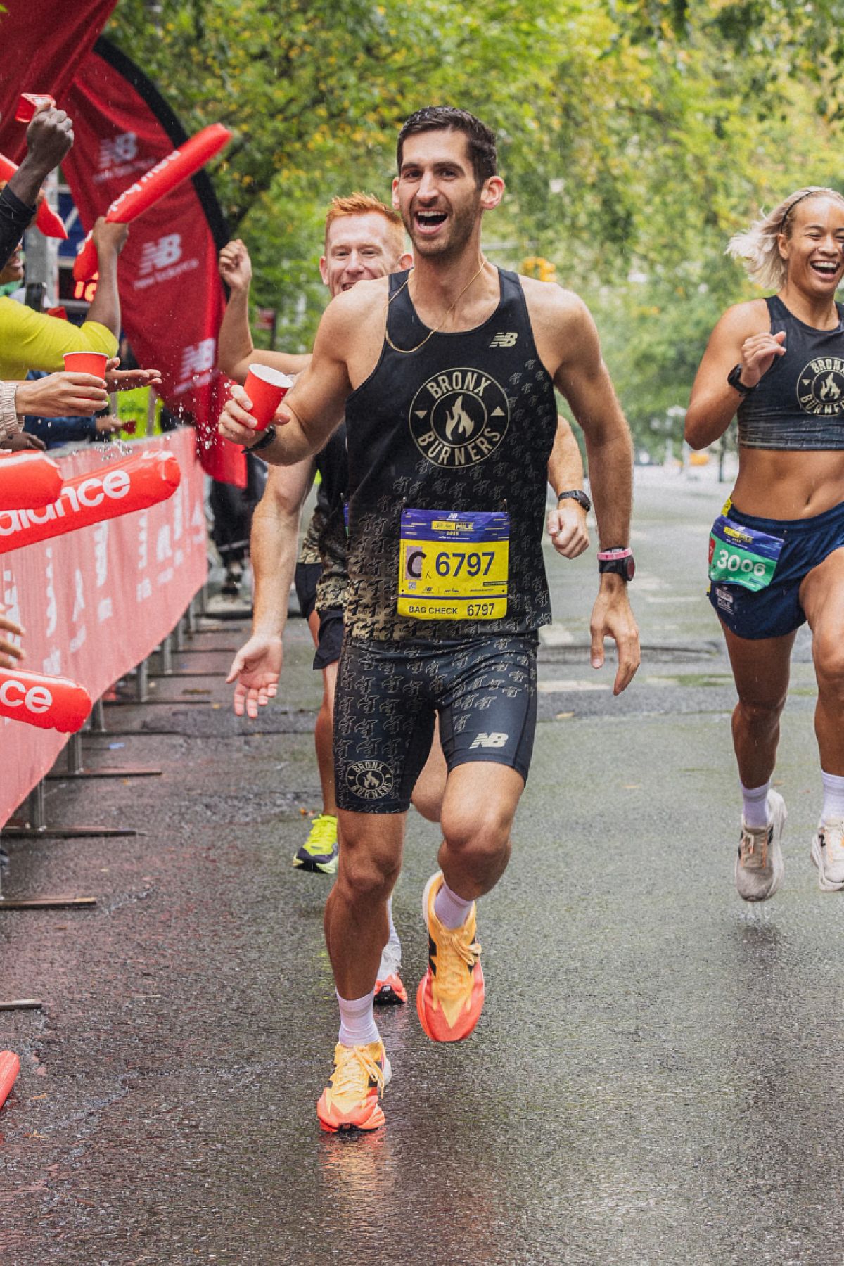 Man running in a race