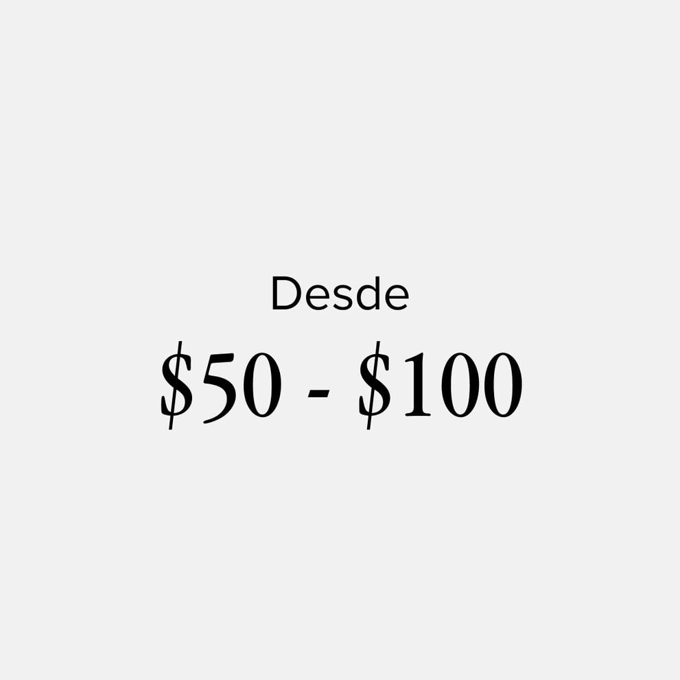 Desde $50-$100