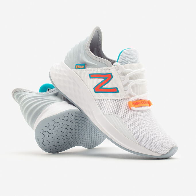 A pair of women’s white Fresh Foam Roav