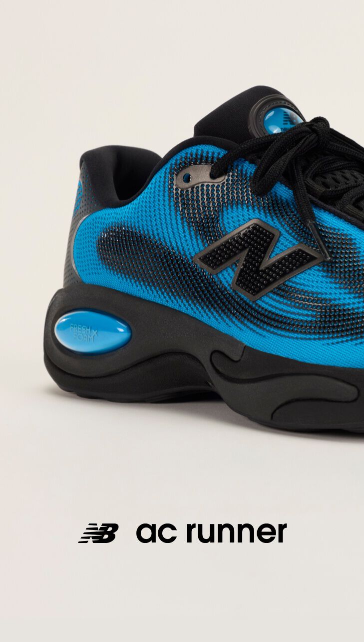 New black and blue ac runners 