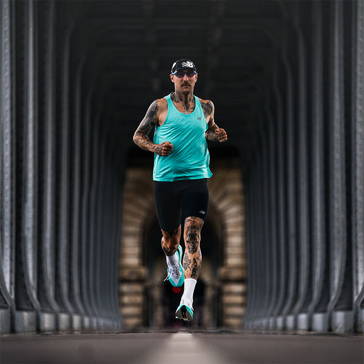 New balance running man shop