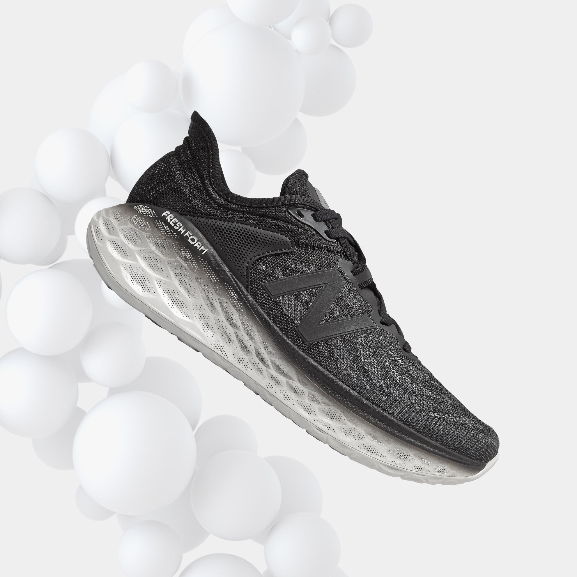 full black running shoes