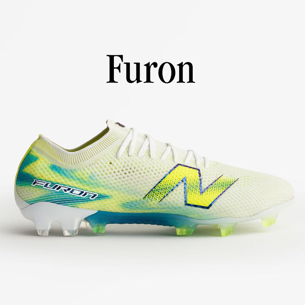 Lateral view of a white Furon boot.