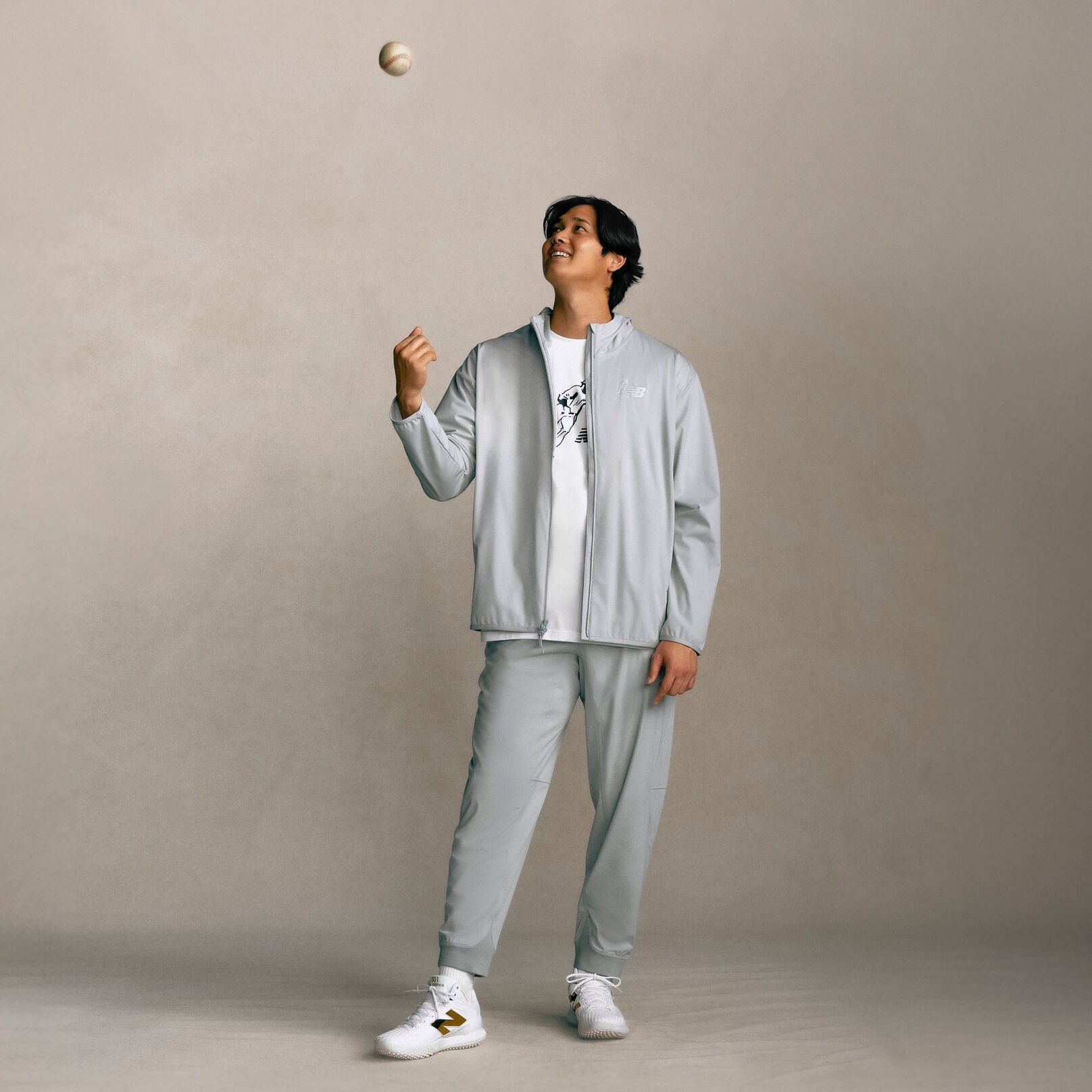 Shohei Ohtani wearing 2026 Shohei Ohtani Signature Collection apparel. 