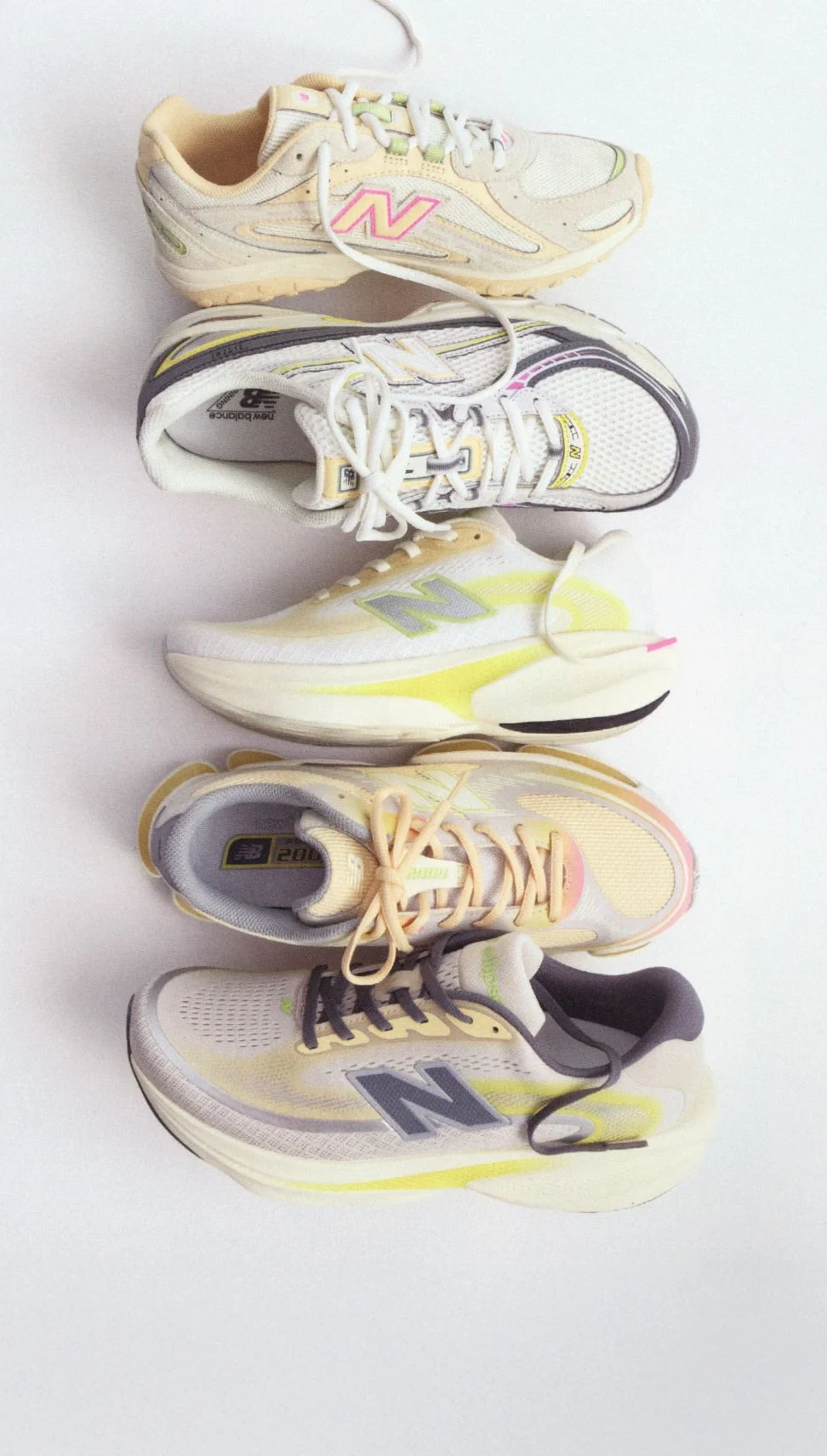 The Warm Skies footwear pack, photographed in studio.  