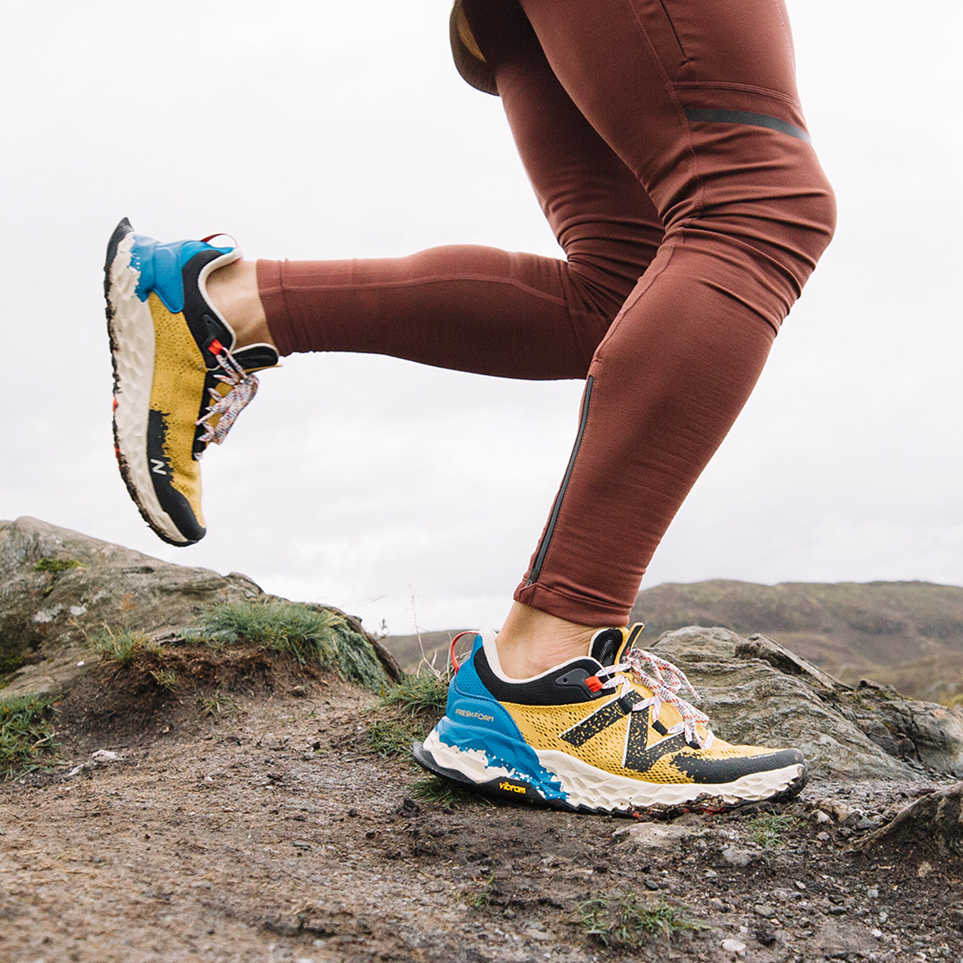 new balance running hierro trail trainers in yellow