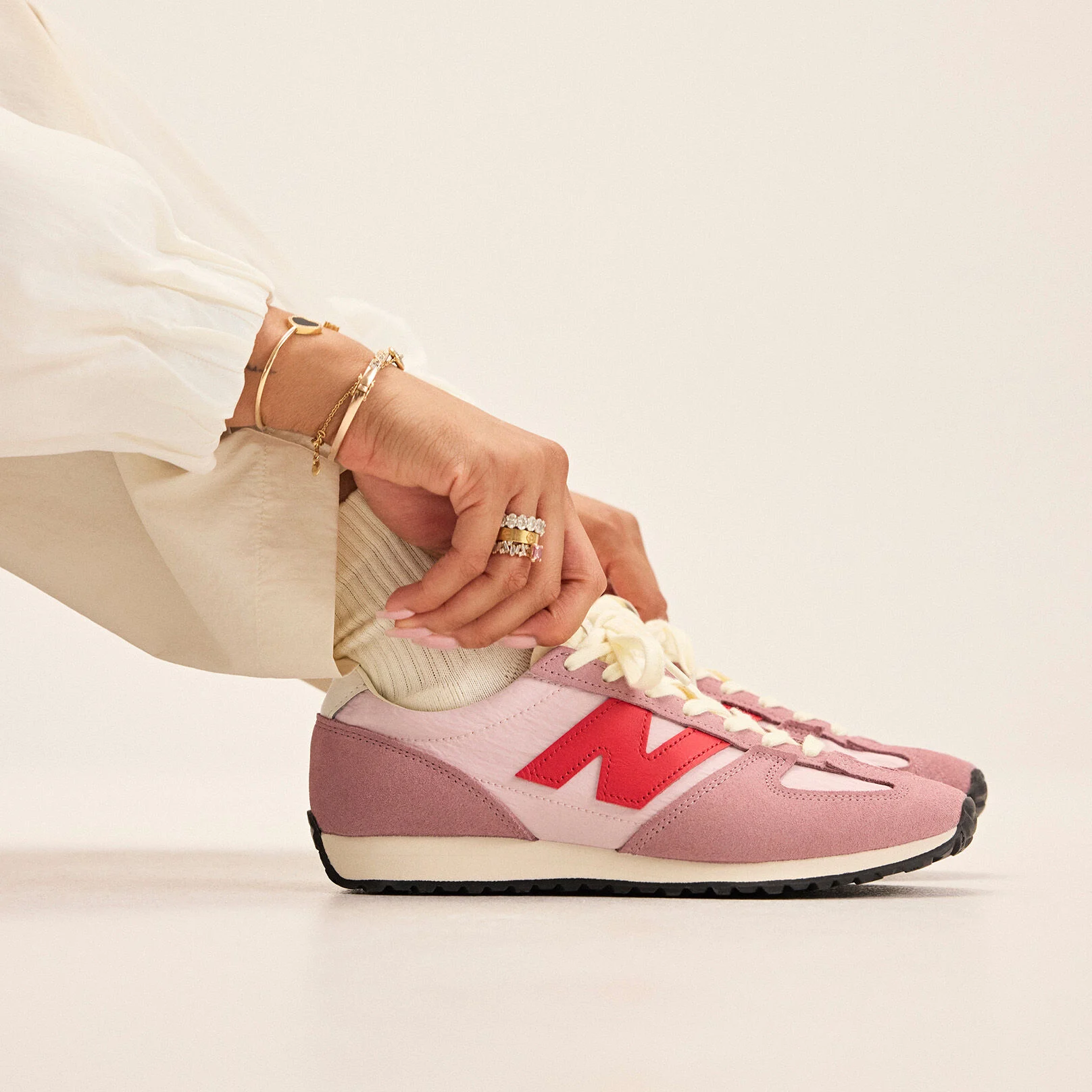 Close up of person wearing the 471