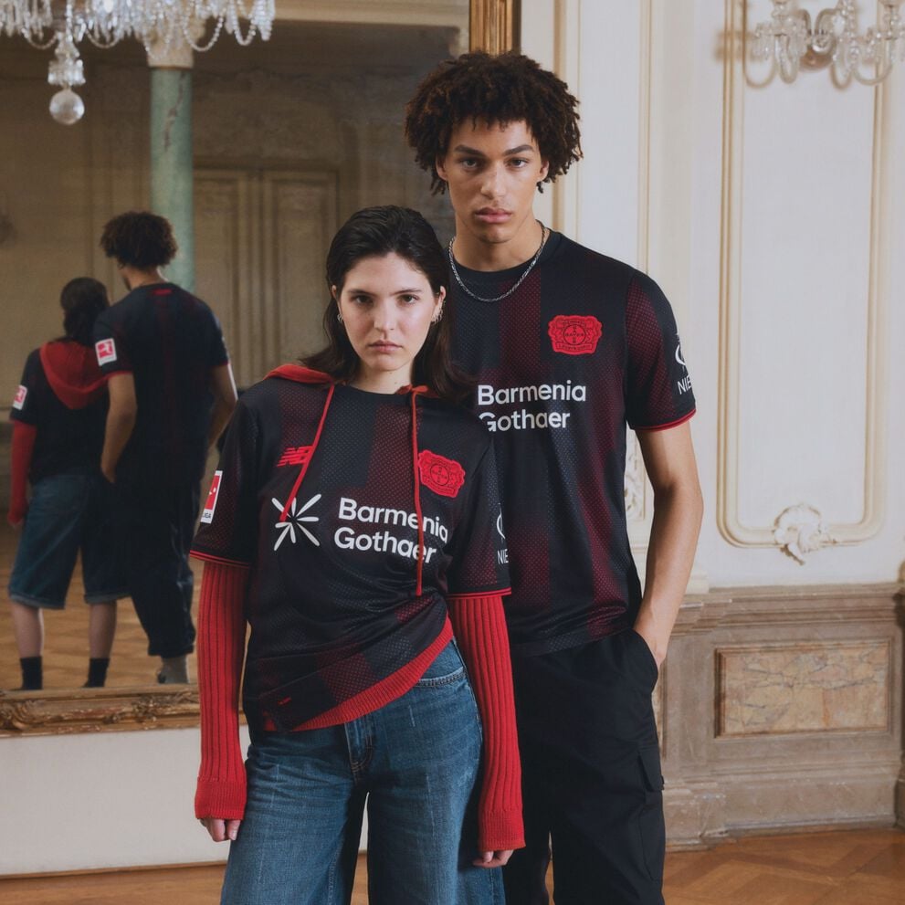 Bayer 04 Home Short Sleeve Jersey New Balance