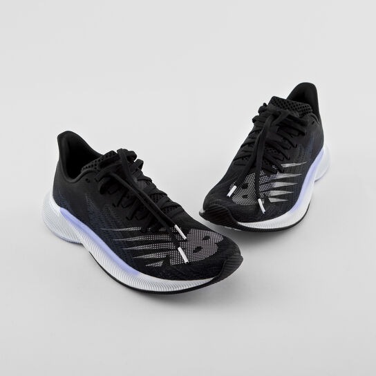 Pair of black New Balance running shoes  