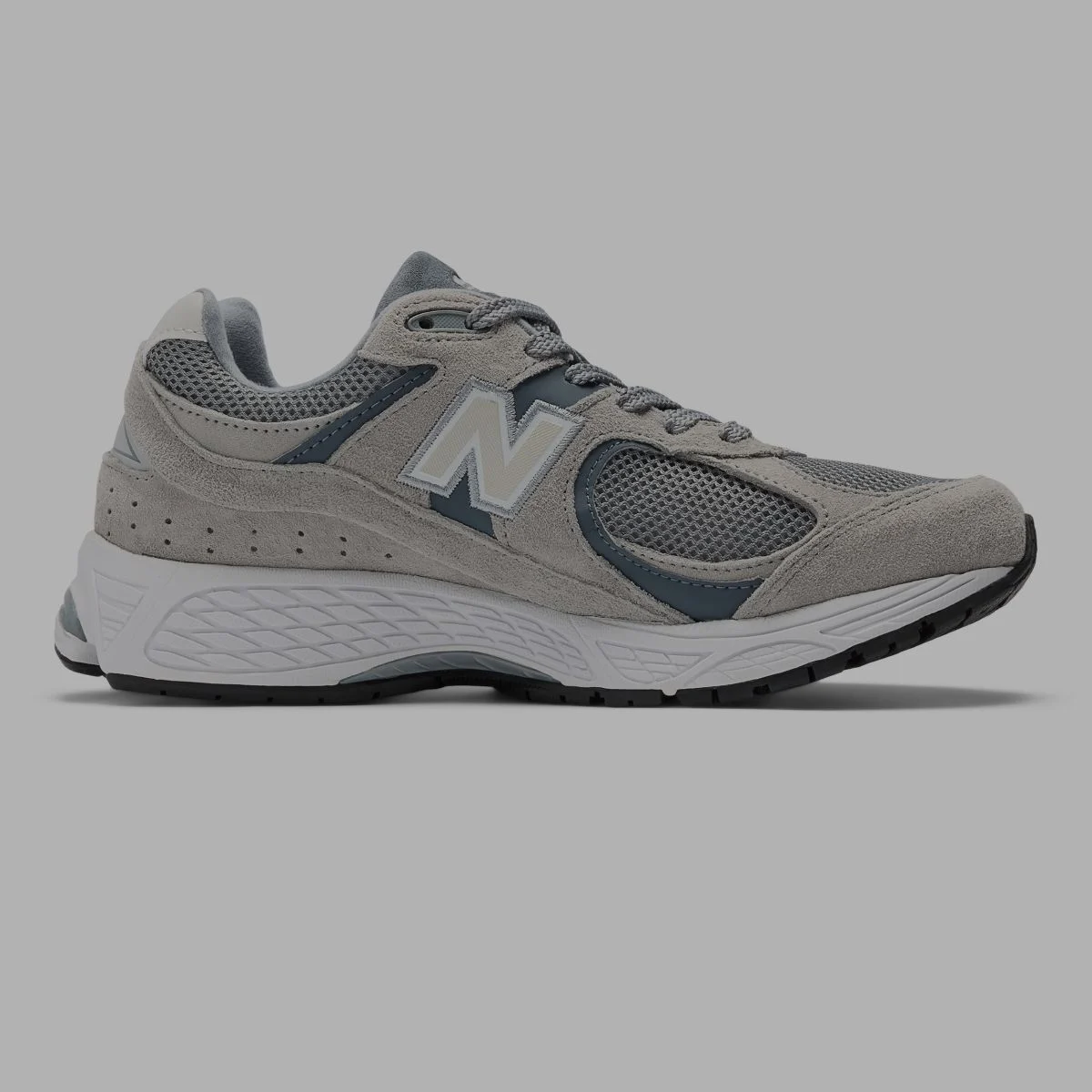 A grey 2002 shoe.