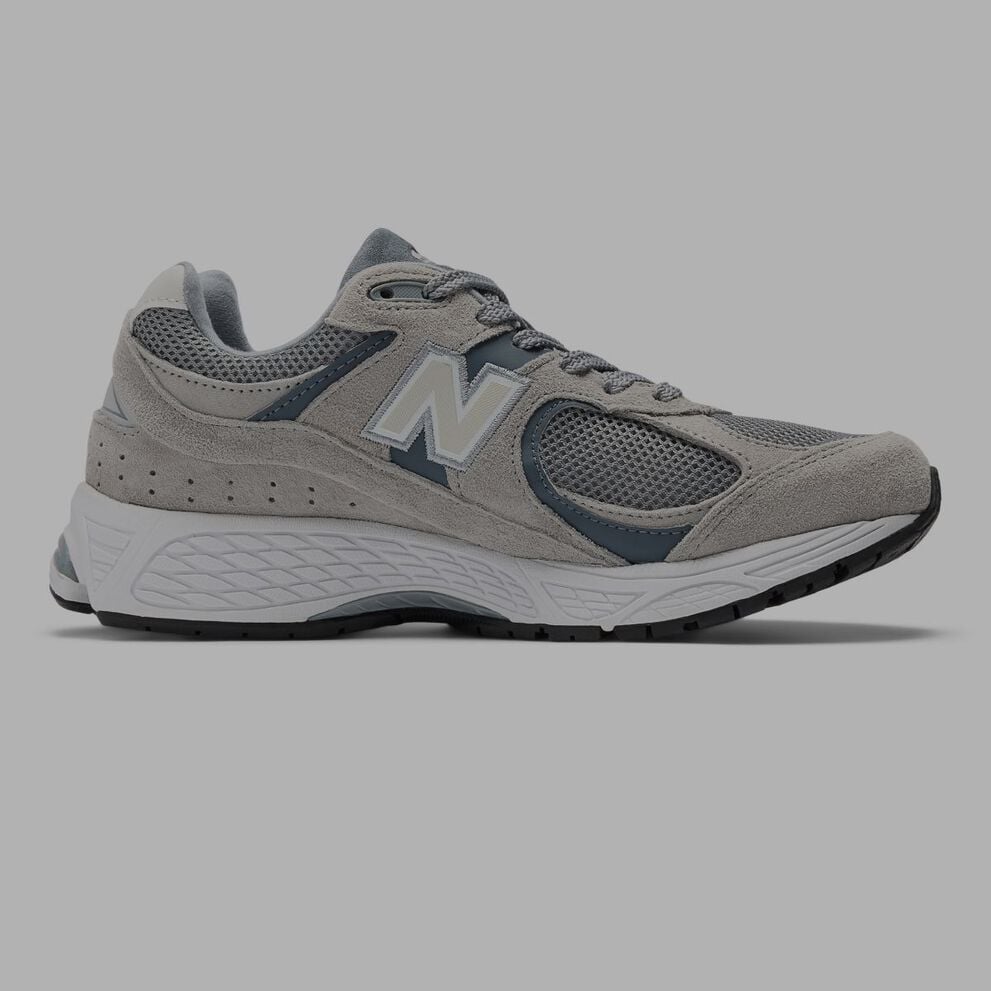 A grey 2002 shoe.