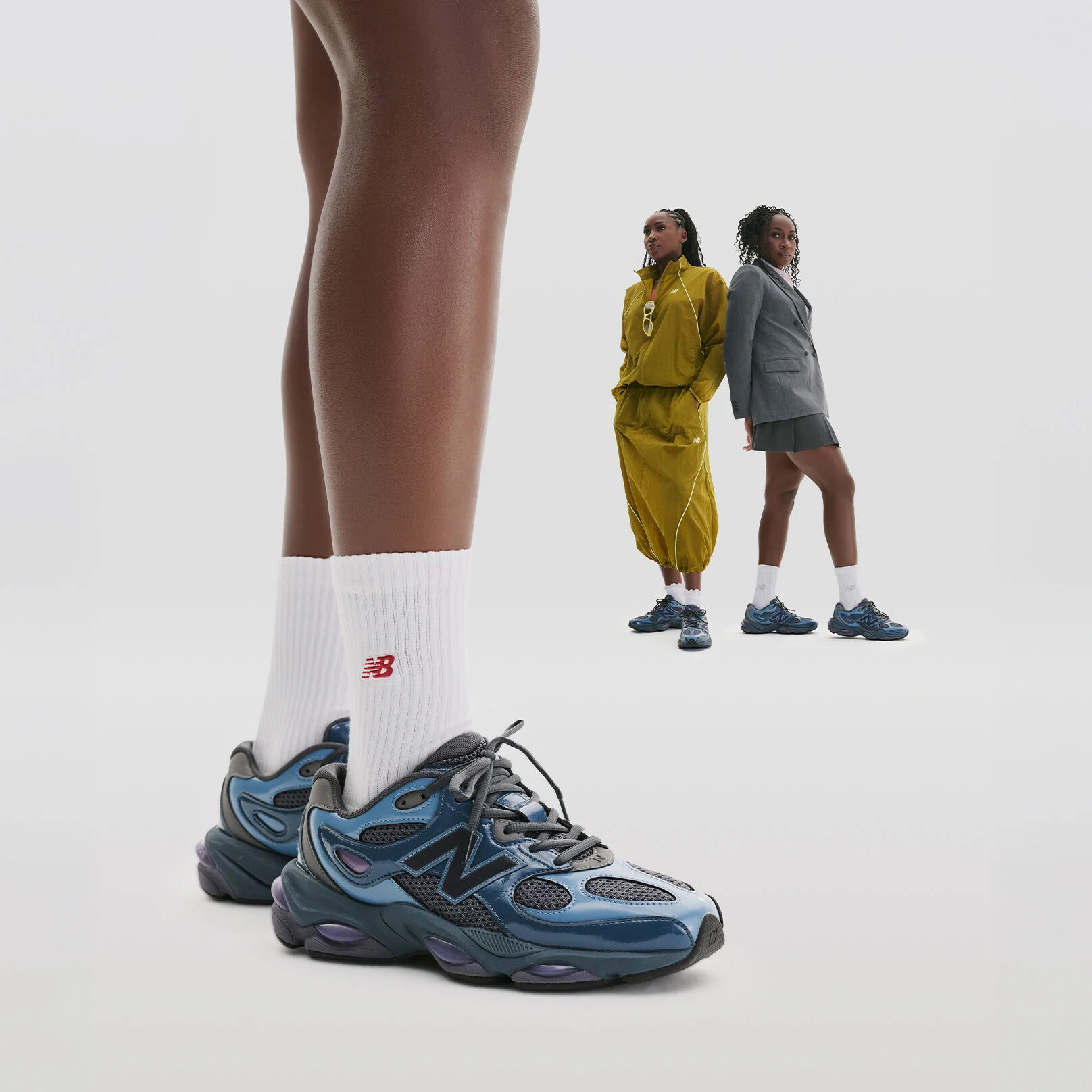 Knee down of Coco Gauff wearing the 983