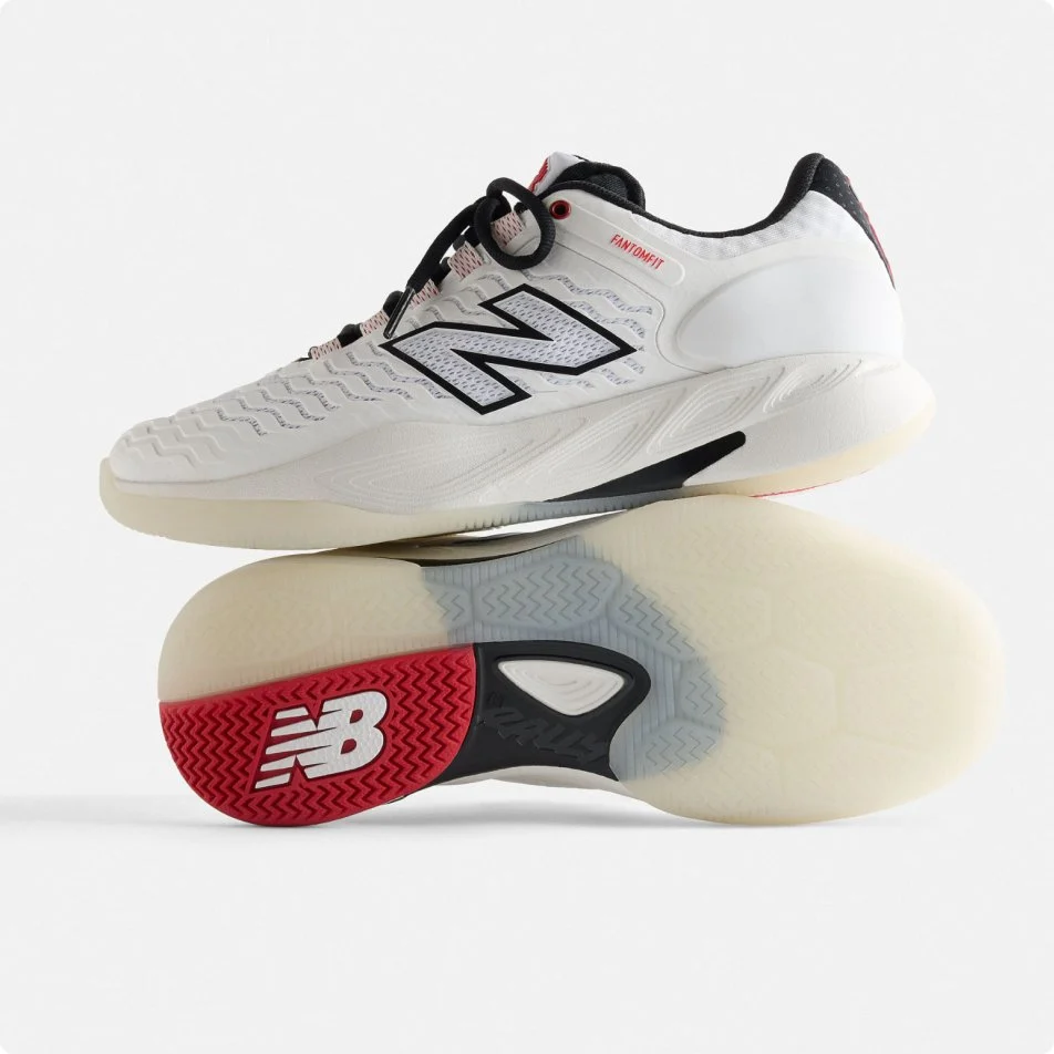 New Balance テニスシューズ ホワイト/レッド Fresh Foam X CT-Rally v2 - New Balance