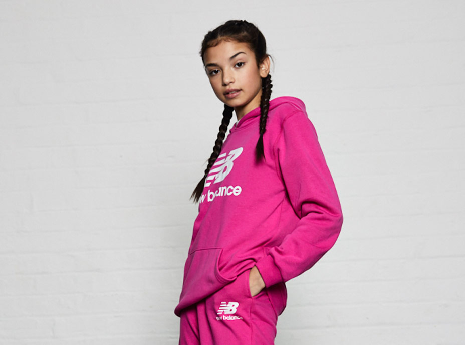 new balance pink hoodie